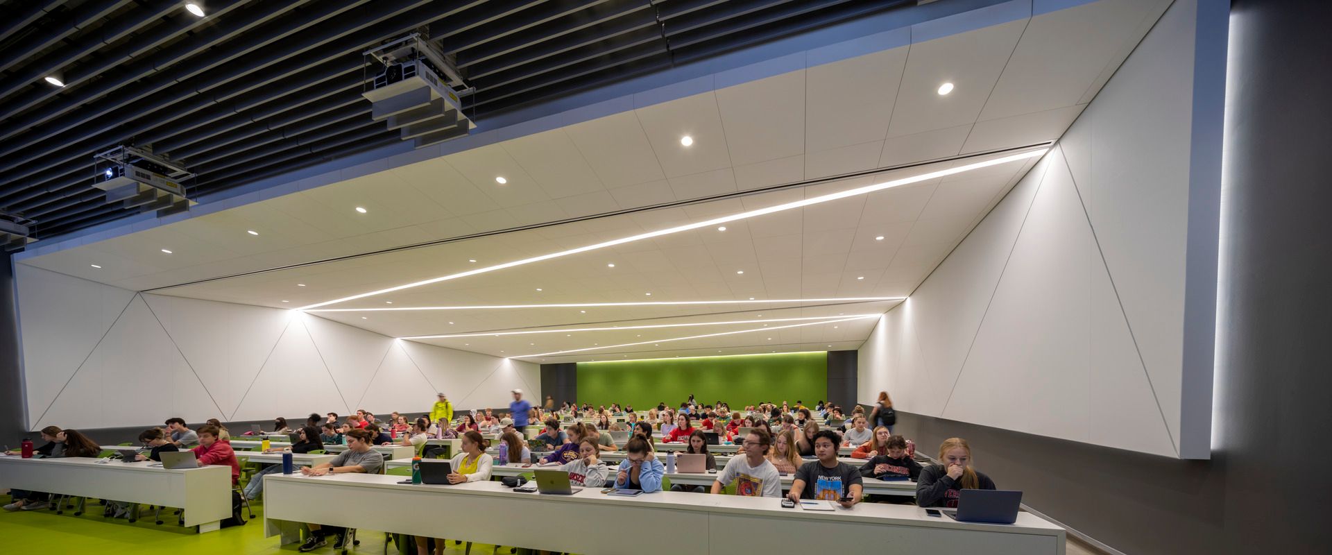 Lecture being conducted in Chemistry Tower at University of Wisconsin-Madison